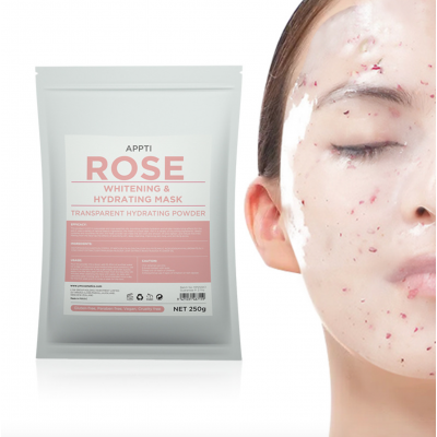 Beyazlatıcı Nemlendirici Gül Özlü Toz Cilt Bakım Maskesi Rose Powder 250gr
